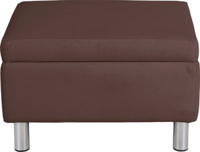 ColourMatch - Moda - Leather Effect Footstool - Chocolate